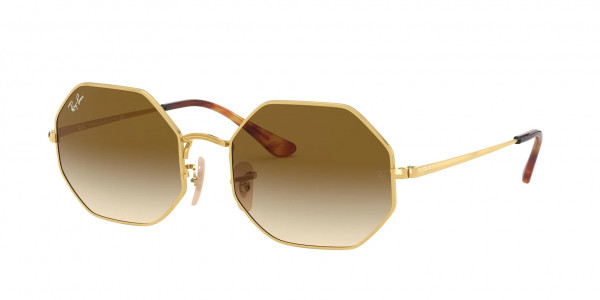 Ray-Ban RB1972 OCTAGON Sunglasses, 914751 OCTAGON ARISTA CLEAR GRADIENT (GOLD)