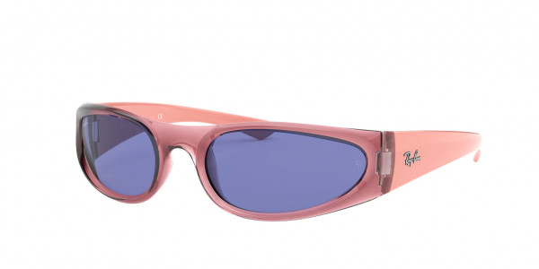 Ray-Ban RB4332 Sunglasses, 648080 TRANSPARENT PINK BLUE (PINK)