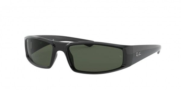 Ray-Ban RB4335 Sunglasses, 601/71 BLACK DARK GREEN (BLACK)