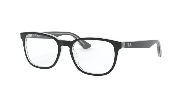 Ray-Ban Junior RY1592 Eyeglasses, 3529 BLACK ON TRANSPARENT (BLACK)