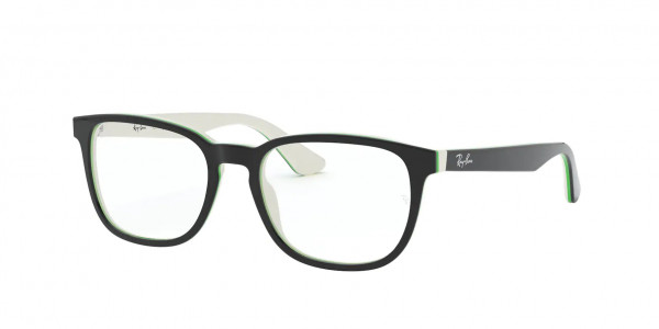 Ray-Ban Junior RY1592 Eyeglasses, 3820 BLACK ON WHITE/GREEN