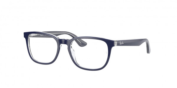 Ray-Ban Junior RY1592 Eyeglasses, 3853 BLUE ON TRANSPARENT