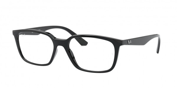 Ray-Ban Optical RX7176F Eyeglasses, 2000 BLACK (BLACK)