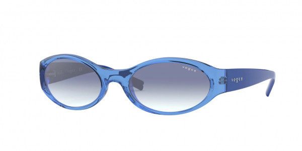 Vogue VO5315S Sunglasses, 2801X0 TRANSPARENT BLUE (BLUE)