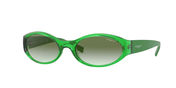 Vogue VO5315S Sunglasses, 28028E TRANSPARENT GREEN (GREEN)
