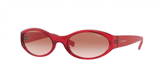 Vogue VO5315S Sunglasses, 280313 TRANSPARENT RED (RED)