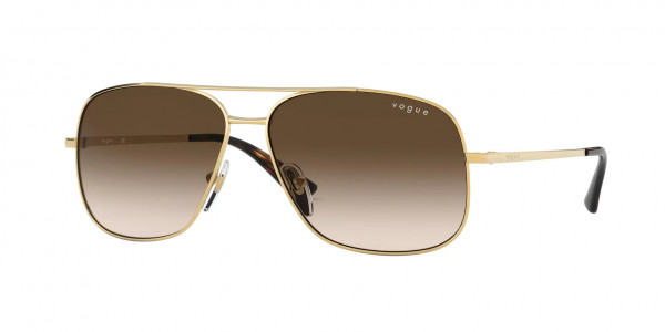 Vogue VO4161S Sunglasses, 280/13 GOLD BROWN GRADIENT (GOLD)