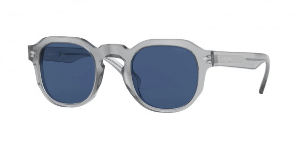 Vogue VO5330S Sunglasses, 282080 TRANSPARENT GREY DARK BLUE (GREY)