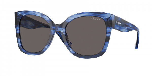 Vogue VO5338S Sunglasses, 308787 BLUE HAVANA BLACK SMOKE (BLUE)