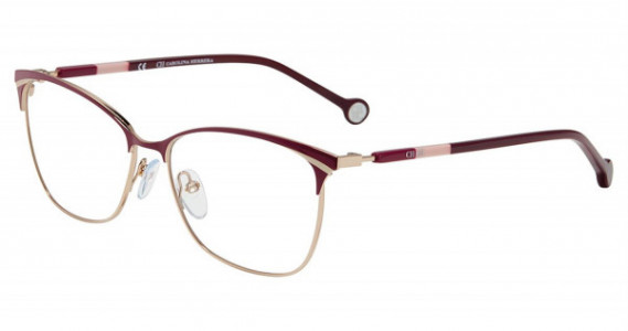 Carolina Herrera VHE154K Eyeglasses, Burgundy 0H60