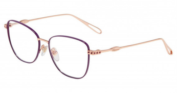 Chopard VCHD52S Eyeglasses, Gold Purple 08MZ