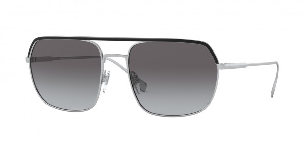 Burberry BE3117 HOLBORN Sunglasses, 10058G HOLBORN SILVER/BLACK GREY GRAD (SILVER)