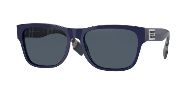 Burberry BE4309F CARTER Sunglasses, 395987 CARTER TOP BLUE ON NAVY CHECK (BLUE)