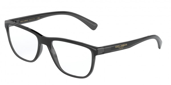 Dolce & Gabbana DG5053 Eyeglasses, 3257 TRANSPARENT GREY/BLACK (GREY)