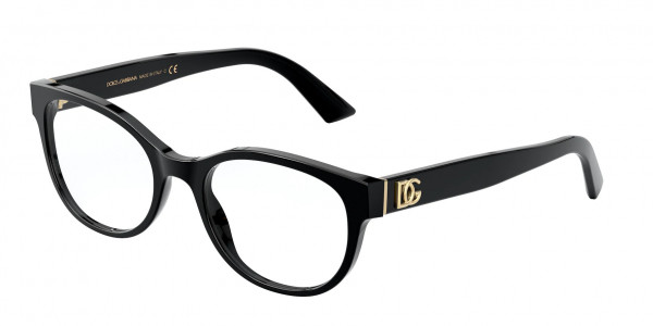 Dolce & Gabbana DG3327 Eyeglasses, 501 BLACK (BLACK)