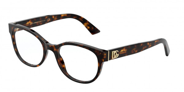 Dolce & Gabbana DG3327F Eyeglasses, 502 HAVANA (HAVANA)