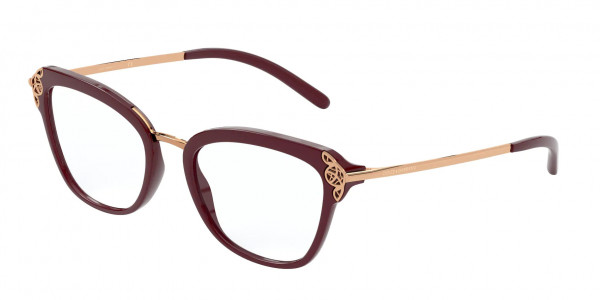 Dolce & Gabbana DG5052 Eyeglasses, 3091 BORDEAUX (BORDEAUX)