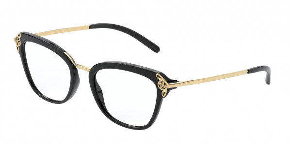 Dolce & Gabbana DG5052 Eyeglasses, 501 BLACK (BLACK)
