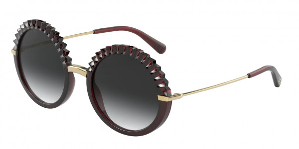 Dolce & Gabbana DG6130 Sunglasses, 550/8G TRANSPARENT RED (RED)