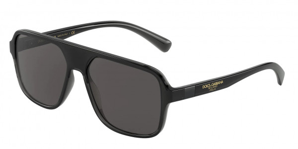 Dolce & Gabbana DG6134 Sunglasses, 325973 TRANSPARENT BROWN/BLACK BROWN (BROWN)