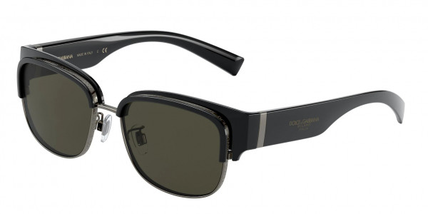 Dolce & Gabbana DG6137 Sunglasses, 501/82 BLACK (BLACK)