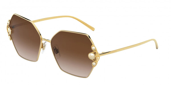 Dolce & Gabbana DG2253H Sunglasses, 02/13 GOLD (GOLD)