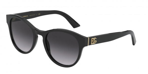Dolce & Gabbana DG4376 Sunglasses, 501/8G BLACK (BLACK)
