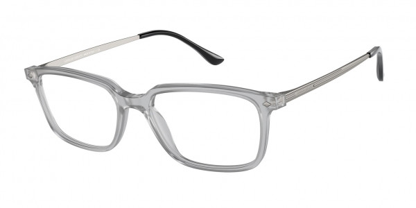Giorgio Armani AR7183 Eyeglasses, 5913 TRANSPARENT GREY (GREY)
