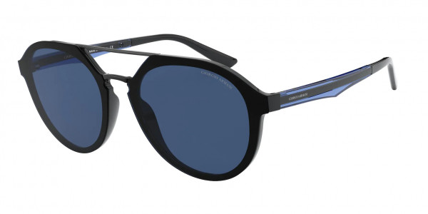 Giorgio Armani AR8131 Sunglasses, 500180 BLACK (BLACK)