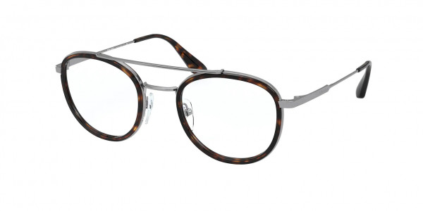 Prada PR 66XV Eyeglasses, 07A1O1 TRANSPARENTGUNMETAL (GREY)