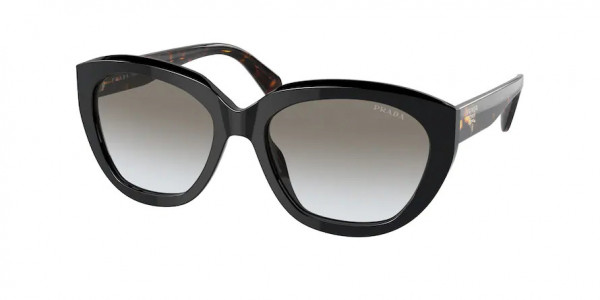 Prada PR 16XS Sunglasses, 3890A7 BLACK (BLACK)