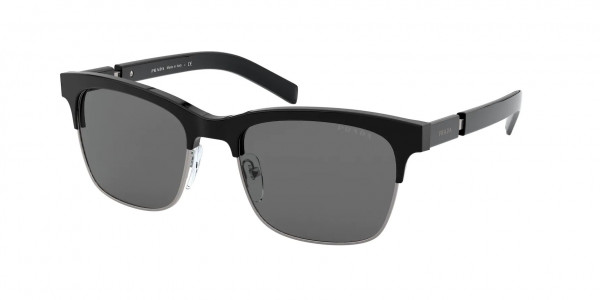 Prada PR 17XS Sunglasses, 1AB717 BLACK (BLACK)