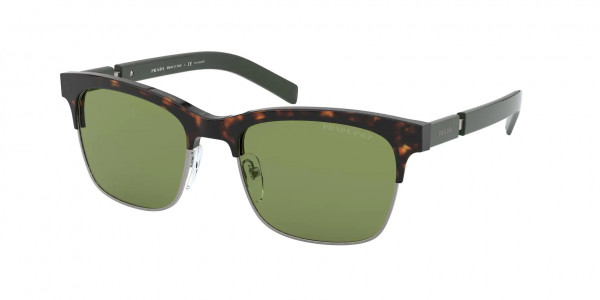 Prada PR 17XS Sunglasses, 2AU08C HAVANA POLAR GREEN (TORTOISE)
