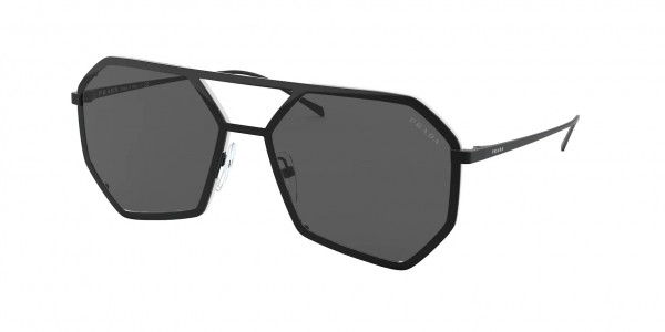 Prada PR 62XS Sunglasses, 1AB05B BLACK GREY (BLACK)
