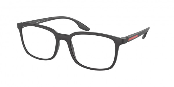 Prada Linea Rossa PS 05MV Eyeglasses, 1BO1O1 BLACK DEMISHINY (BLACK)