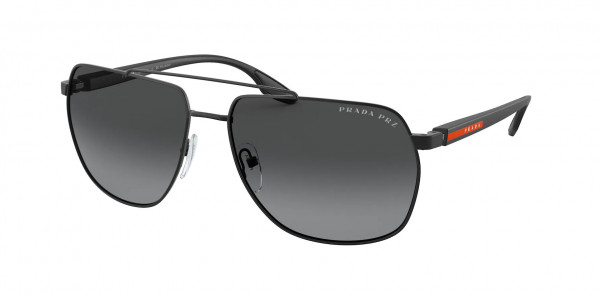 Prada Linea Rossa PS 55VS Sunglasses, 1BO5W1 MATTE BLACK POLAR GREY GRADIEN (BLACK)