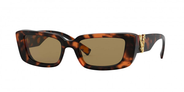 Versace VE4382 Sunglasses, 944/73 HAVANA DARK BROWN (TORTOISE)
