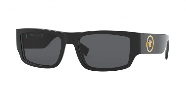 Versace VE4385 Sunglasses, GB1/87 BLACK (BLACK)