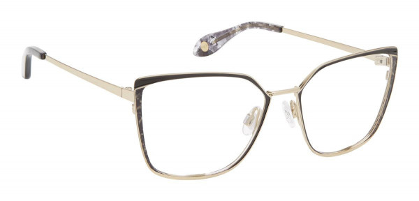 Fysh UK FYSH 3651 Eyeglasses, (S200) BLACK PEARL GOLD