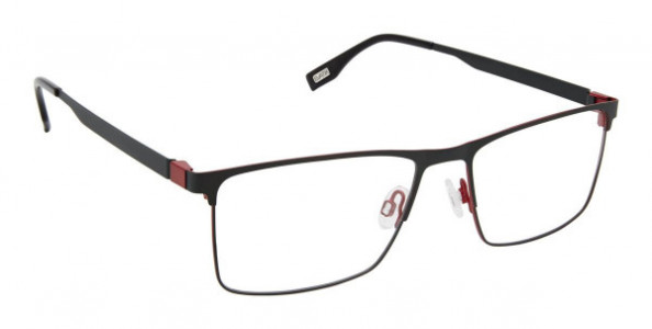 Evatik EVATIK 9204 Eyeglasses, (M203) CHARCOAL RED