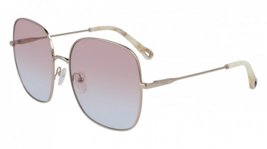 Chloé CE172S Sunglasses, (896) ROSE GOLD/GRADIENT ROSE AZURE