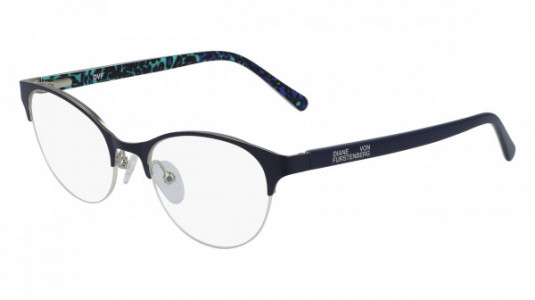 Diane Von Furstenberg DVF8076 Eyeglasses, (415) NAVY