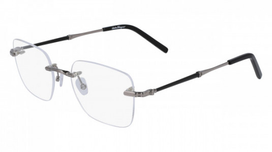 Ferragamo SF2193 Eyeglasses, (035) SHINY GUNMETAL