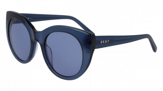 DKNY DK517S Sunglasses, (400) CRYSTAL BLUE