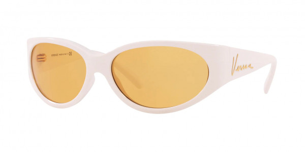 Versace VE4386 Sunglasses, 401/7 WHITE ORANGE (WHITE)