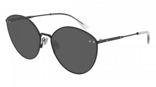 Bottega Veneta BV0259S Sunglasses, 001 - BLACK with GREY lenses