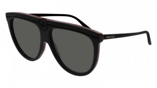 Gucci GG0732S Sunglasses, 001 - BLACK with GREY lenses