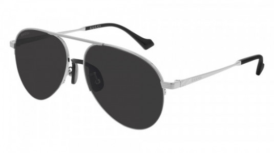 Gucci GG0742S Sunglasses, 001 - SILVER with GREY lenses