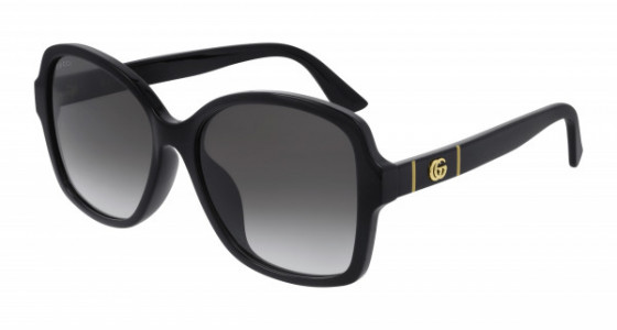 Gucci GG0765SA Sunglasses, 001 - BLACK with GREY lenses