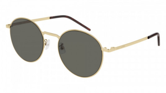 Saint Laurent SL 250 SLIM Sunglasses, 006 - GOLD with GREY lenses